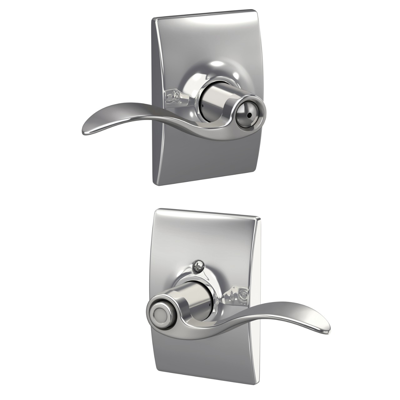 Accent Lever Bed & Bath Lock