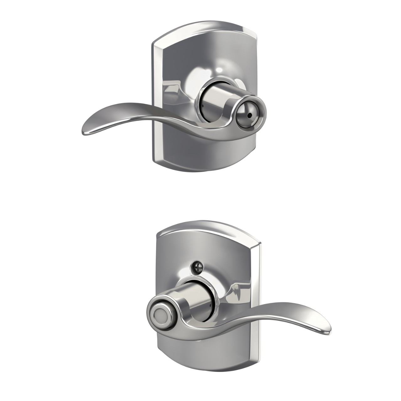 Accent Lever Bed & Bath Lock