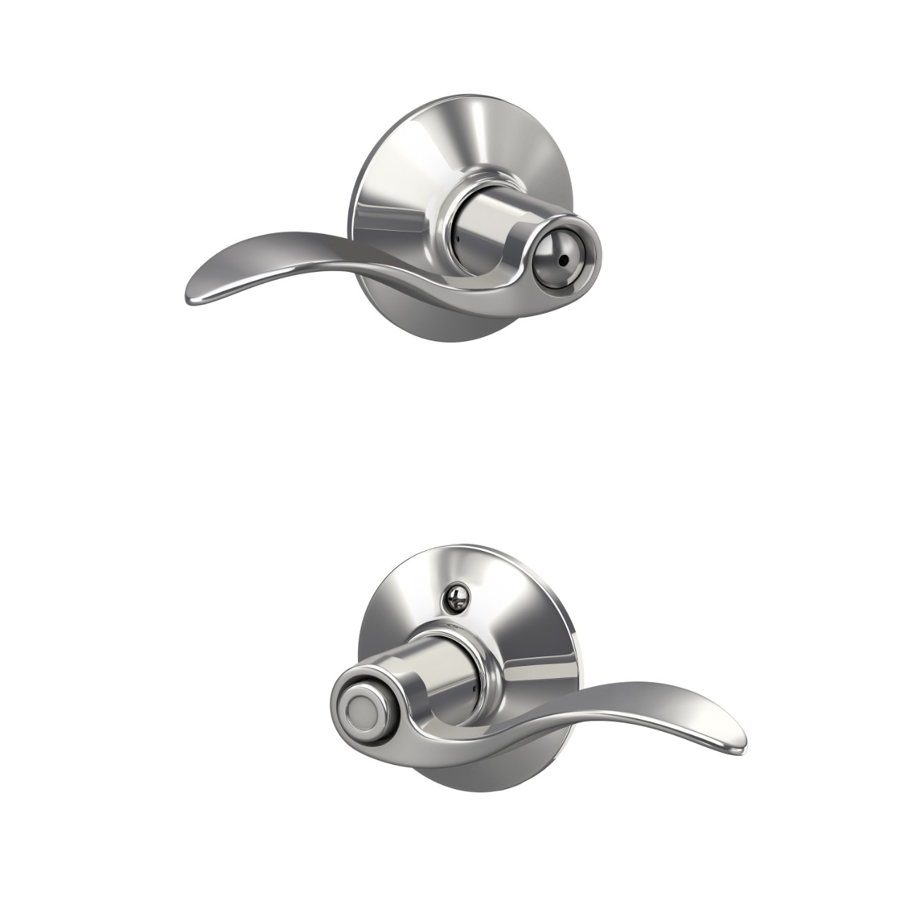 Accent Lever Bed & Bath Lock