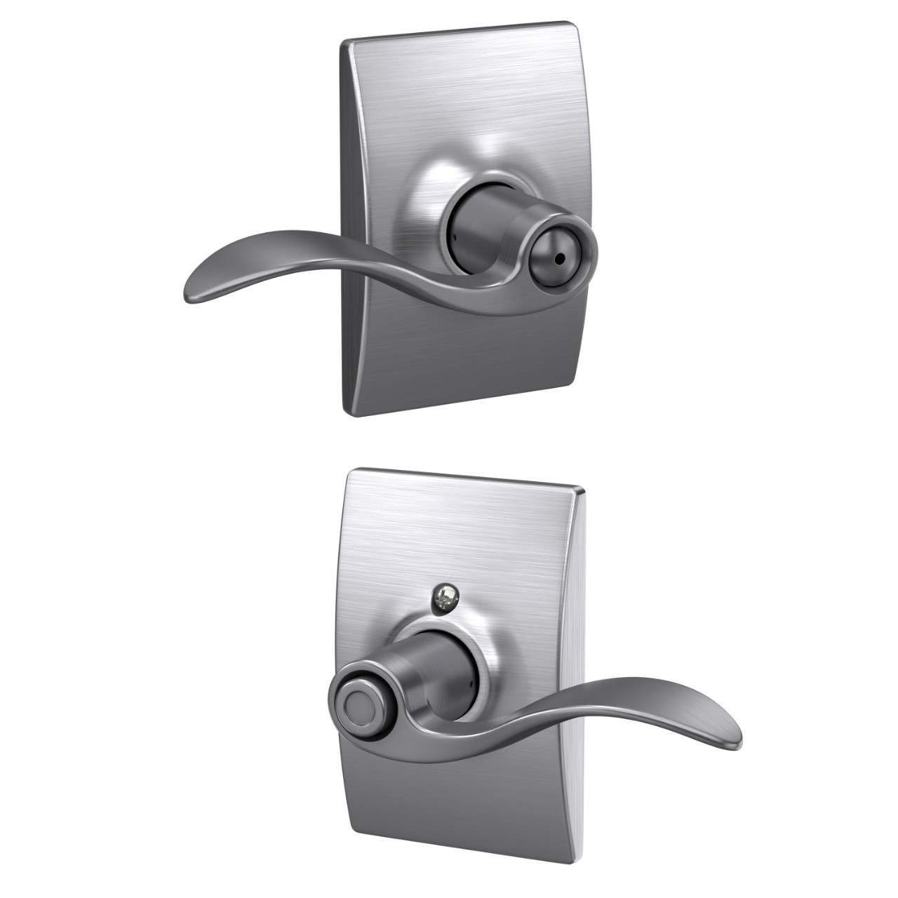 Accent Lever Bed & Bath Lock