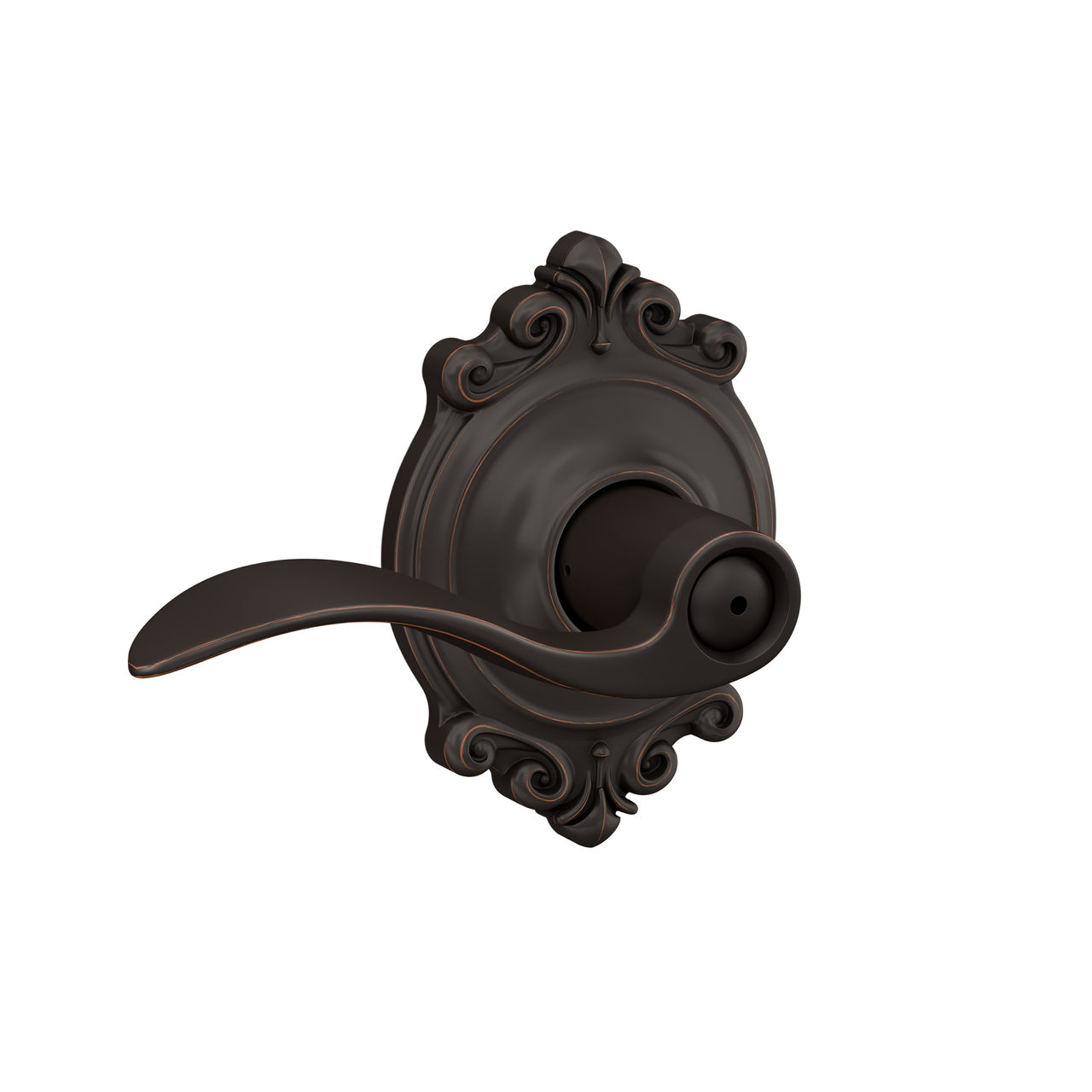 Accent Lever Bed & Bath Lock