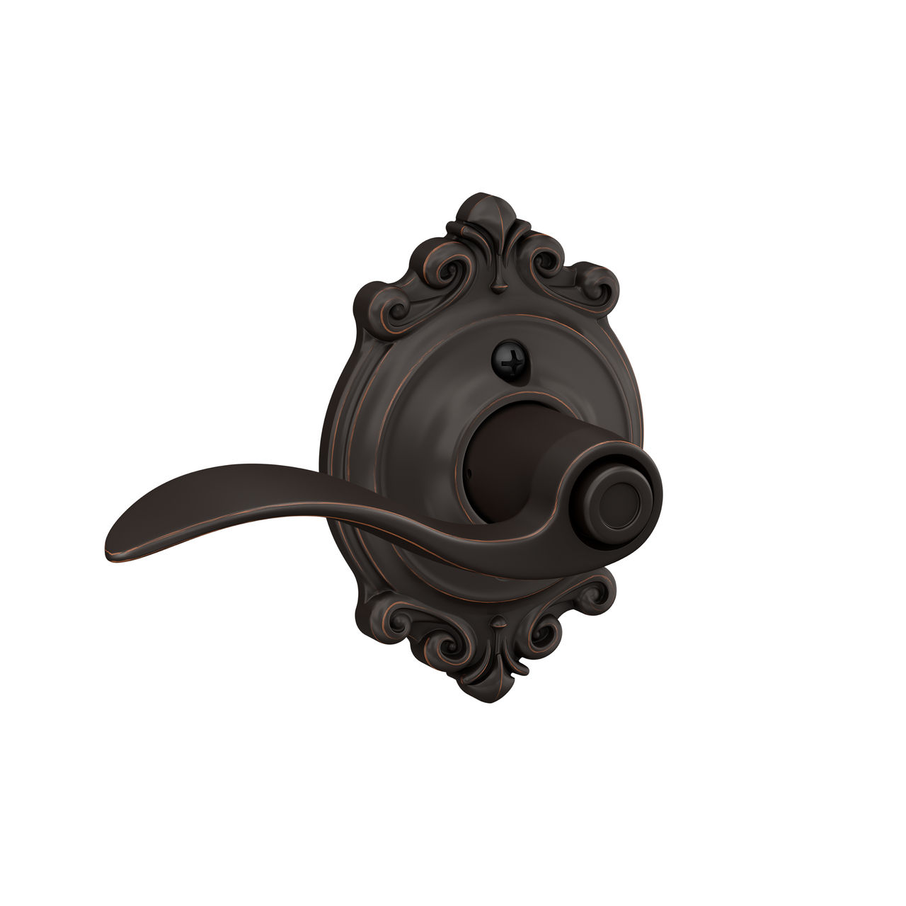 Accent Lever Bed & Bath Lock
