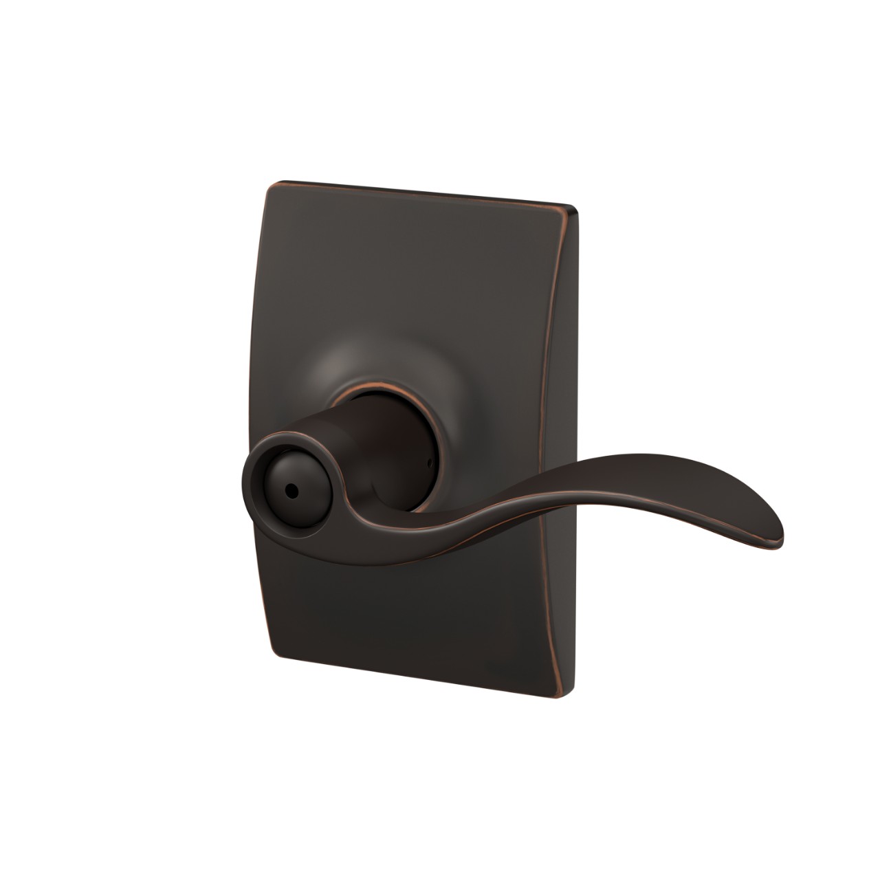 Accent Lever Bed & Bath Lock