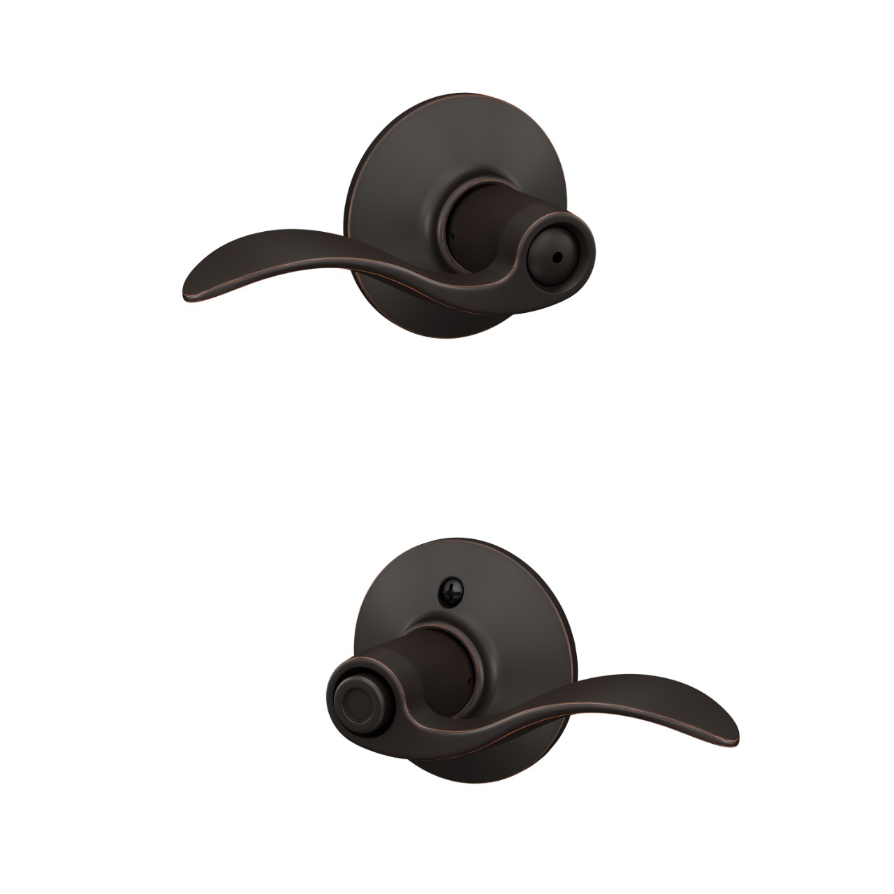 Accent Lever Bed & Bath Lock