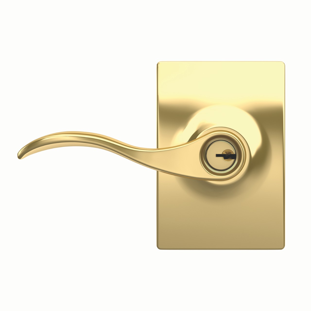 Accent Lever Keyed Entry Lock