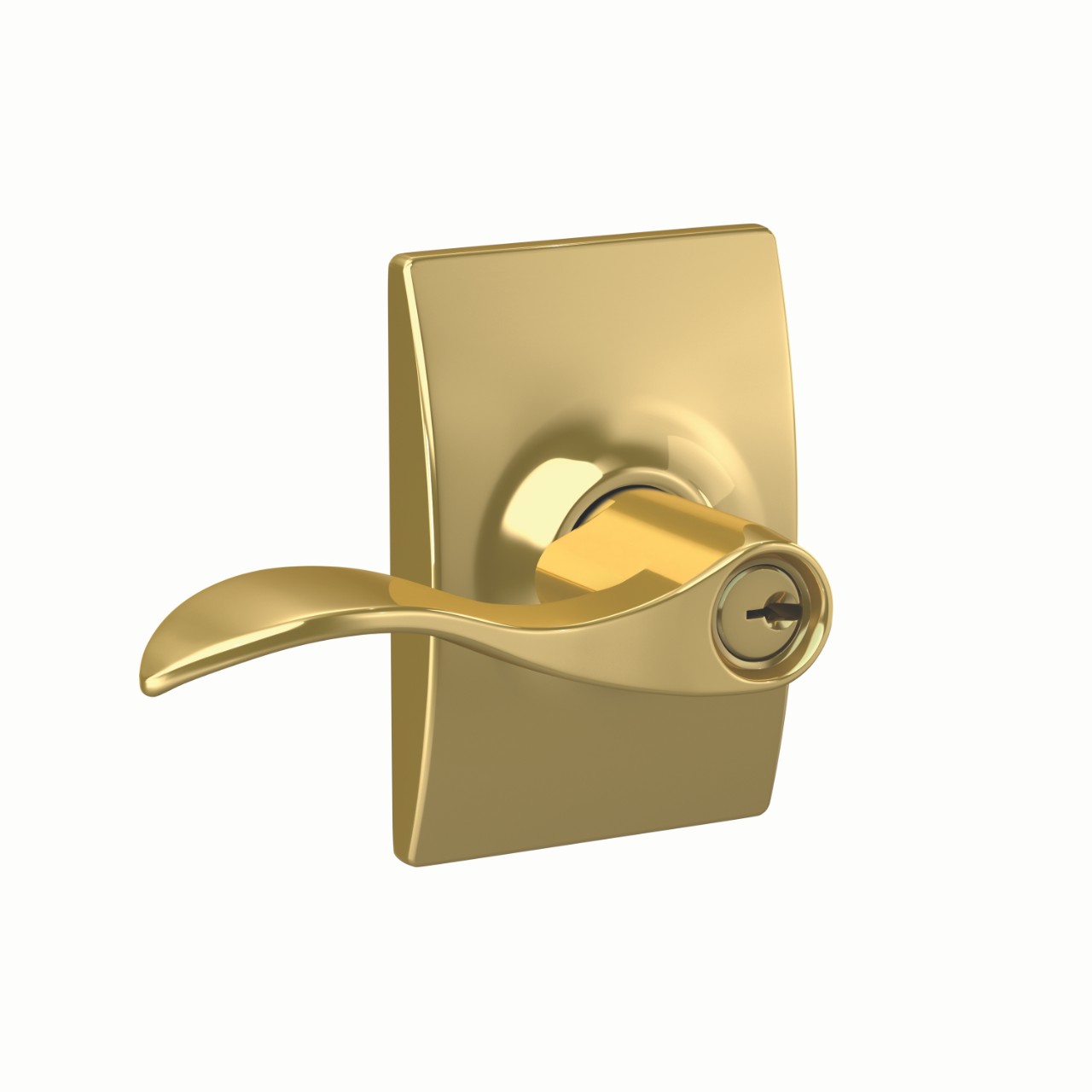 Accent Lever Keyed Entry Lock