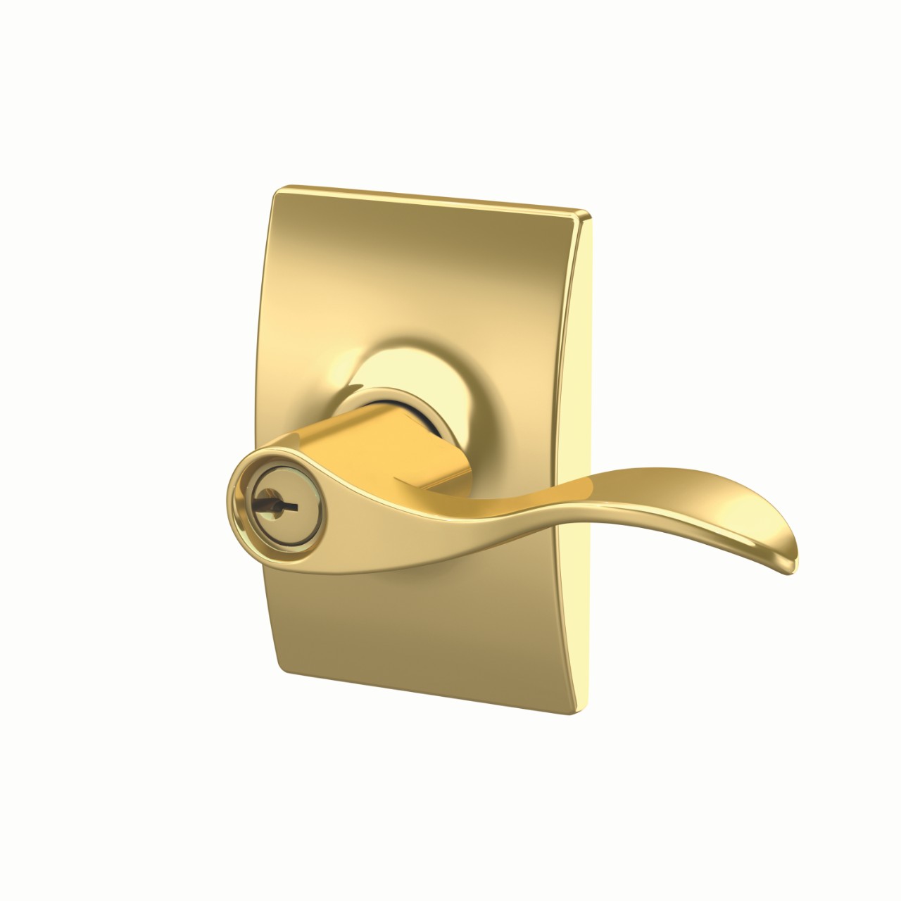 Accent Lever Keyed Entry Lock