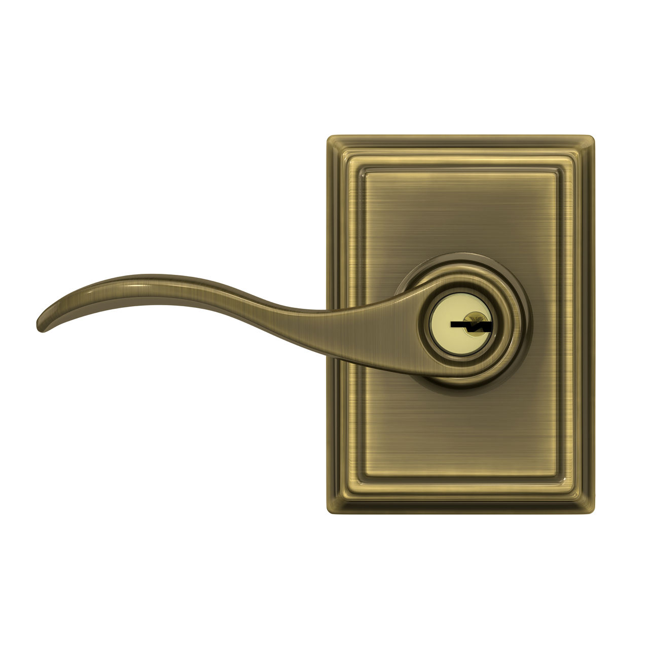 Accent Lever Keyed Entry Lock