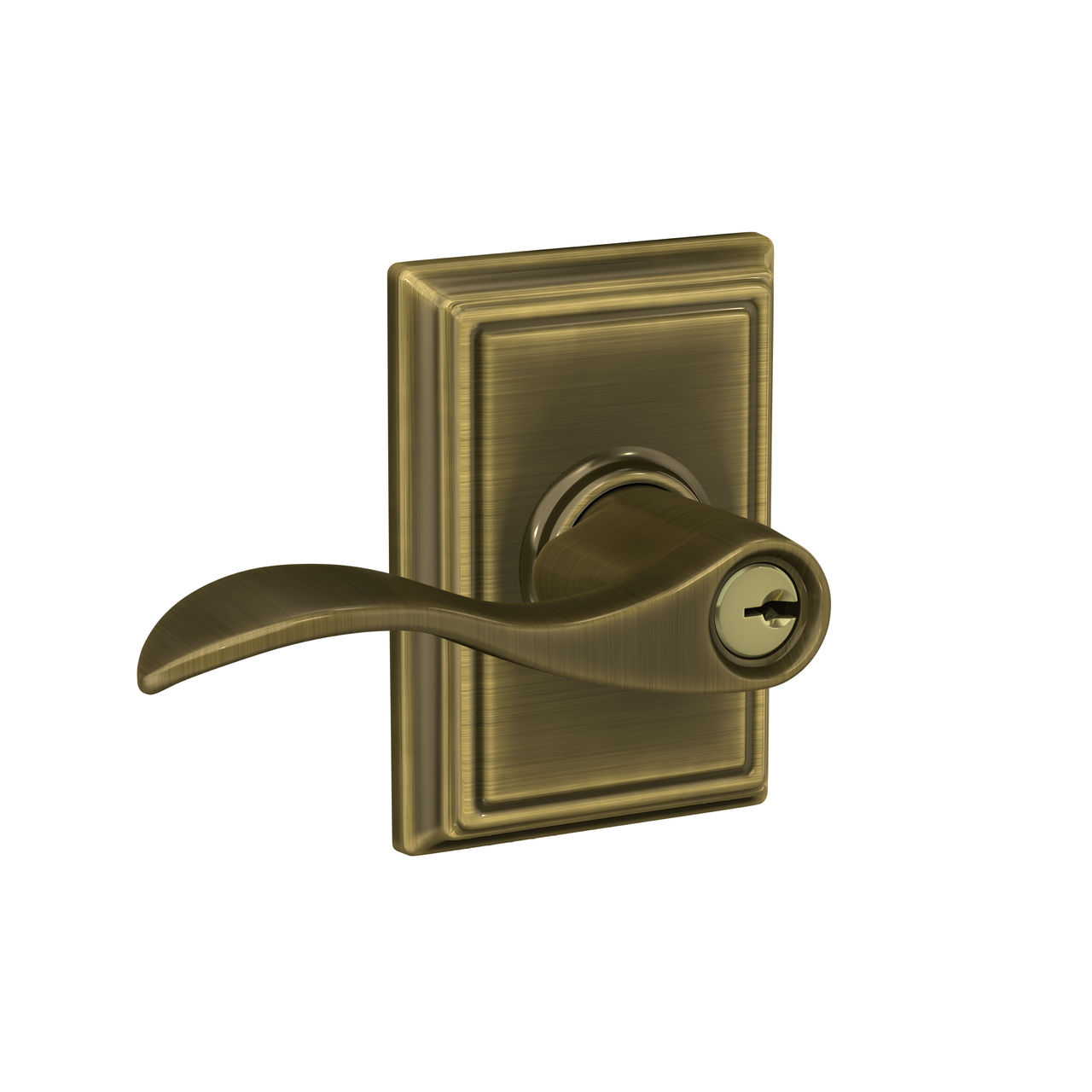 Accent Lever Keyed Entry Lock