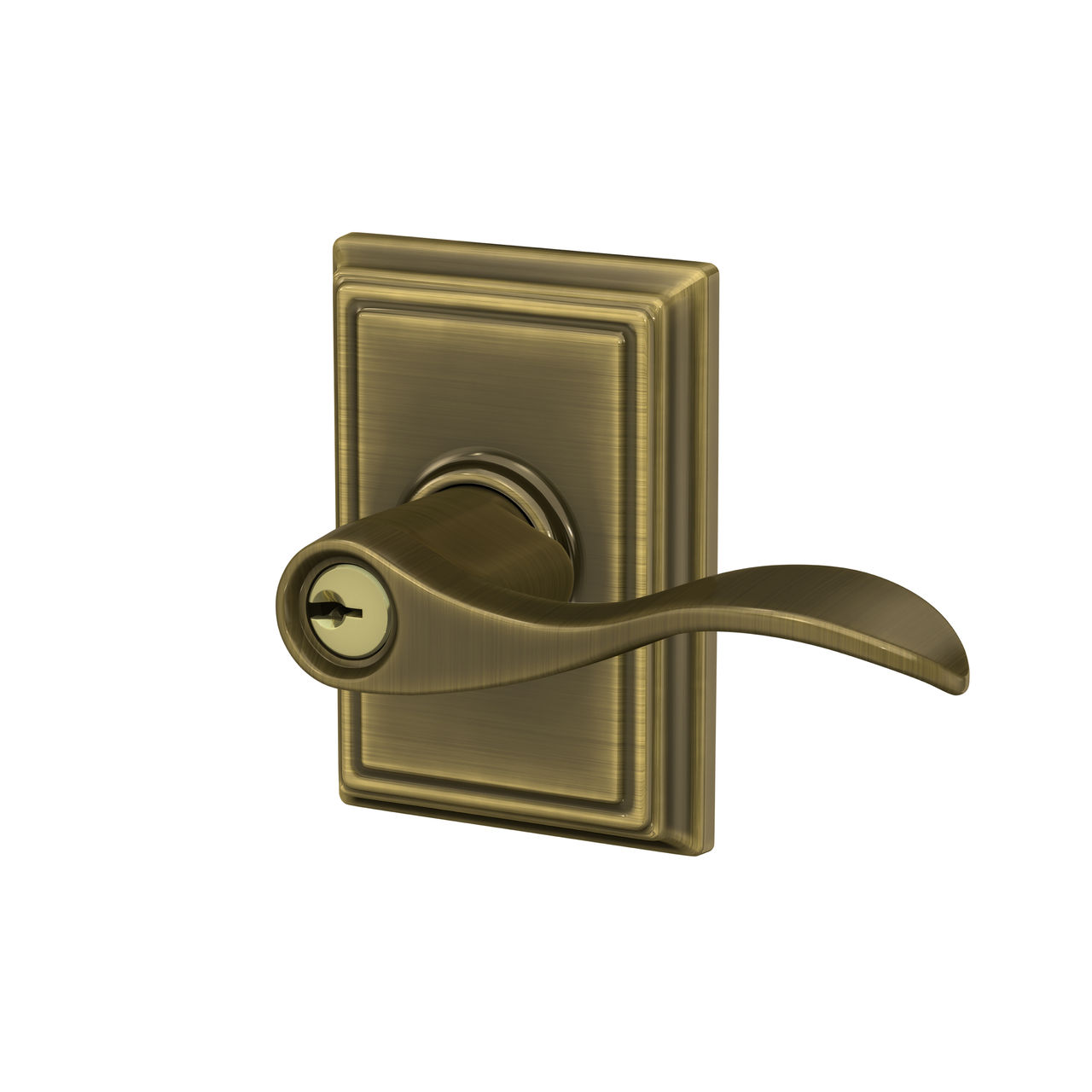 Accent Lever Keyed Entry Lock