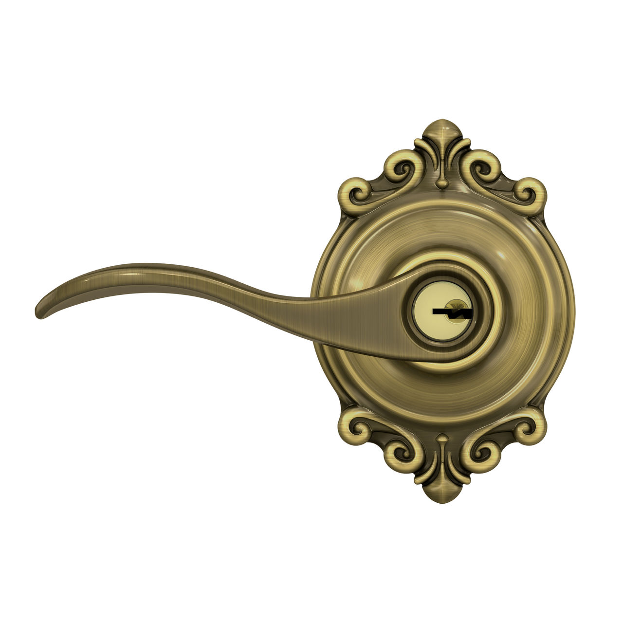 Accent Lever Keyed Entry Lock