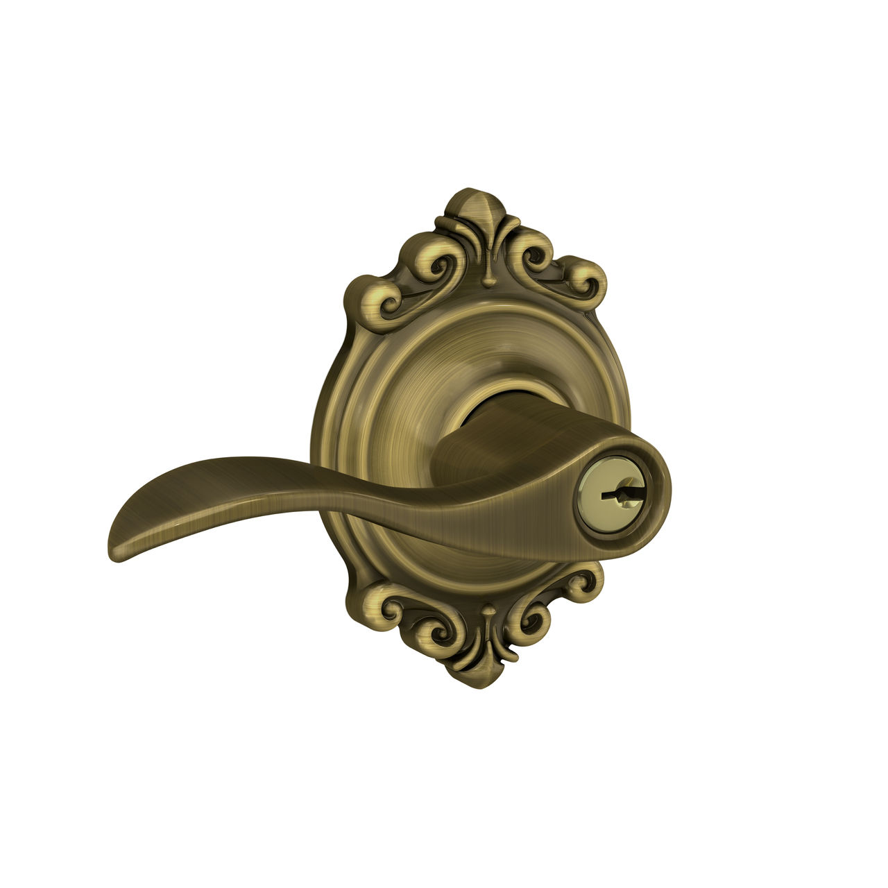 Accent Lever Keyed Entry Lock