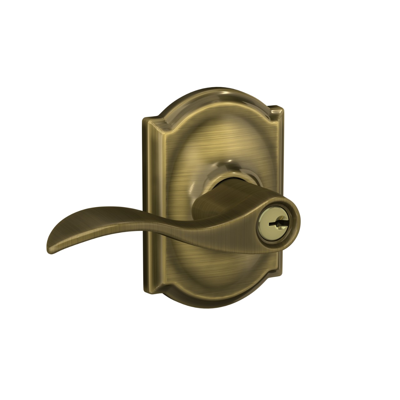 Accent Lever Keyed Entry Lock