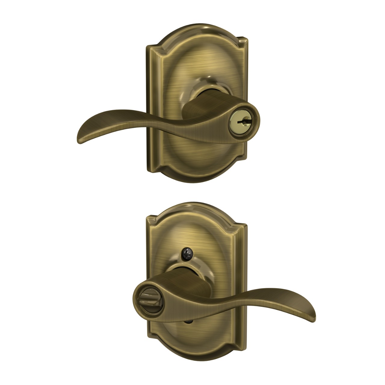 Accent Lever Keyed Entry Lock