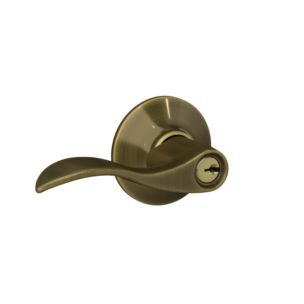 Accent Lever Keyed Entry Lock