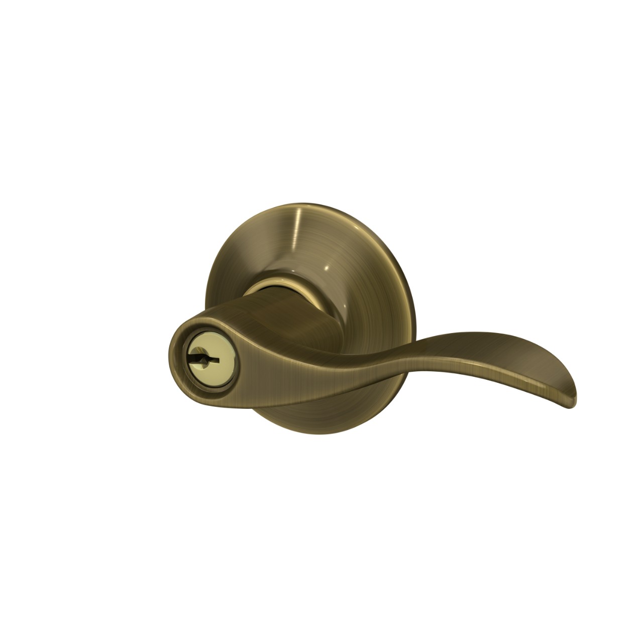 Accent Lever Keyed Entry Lock