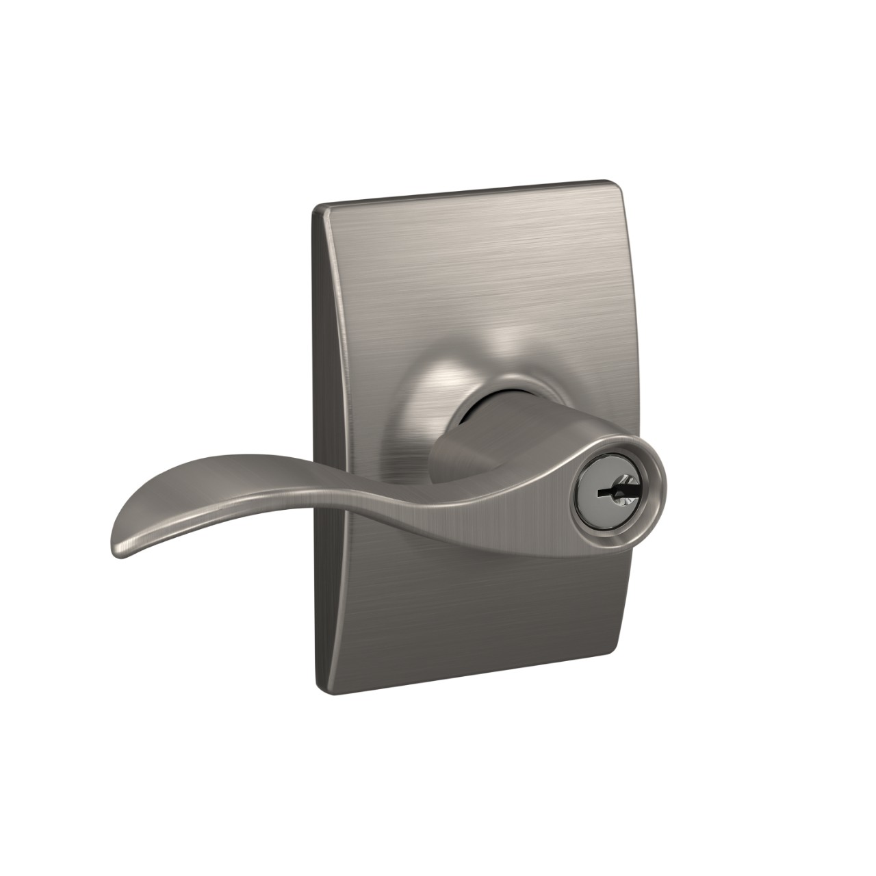 Accent Lever Keyed Entry Lock