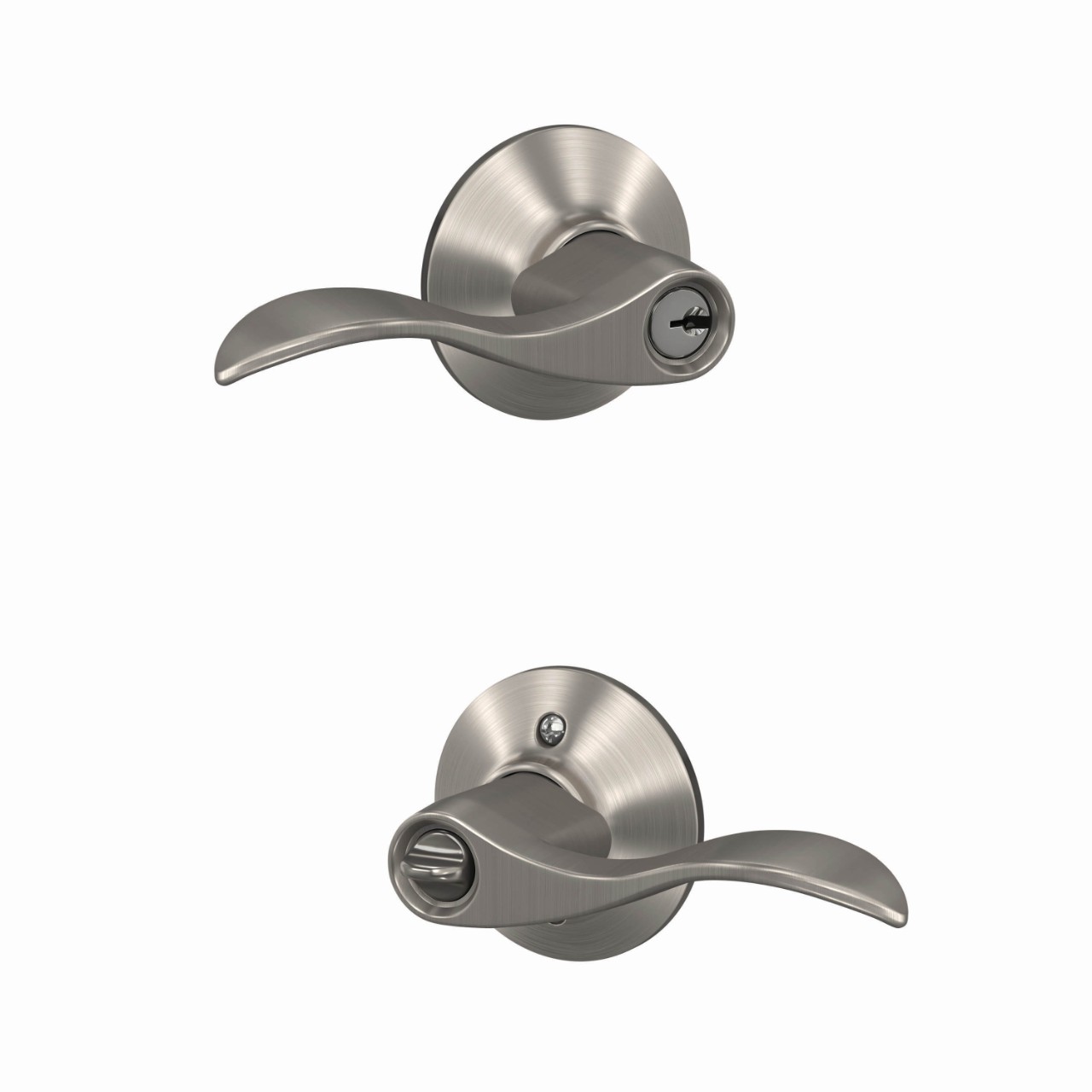 Accent Lever Keyed Entry Lock