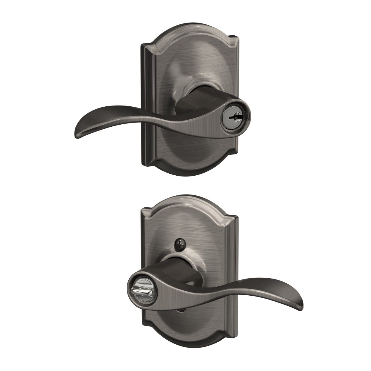 Accent Lever Keyed Entry Lock