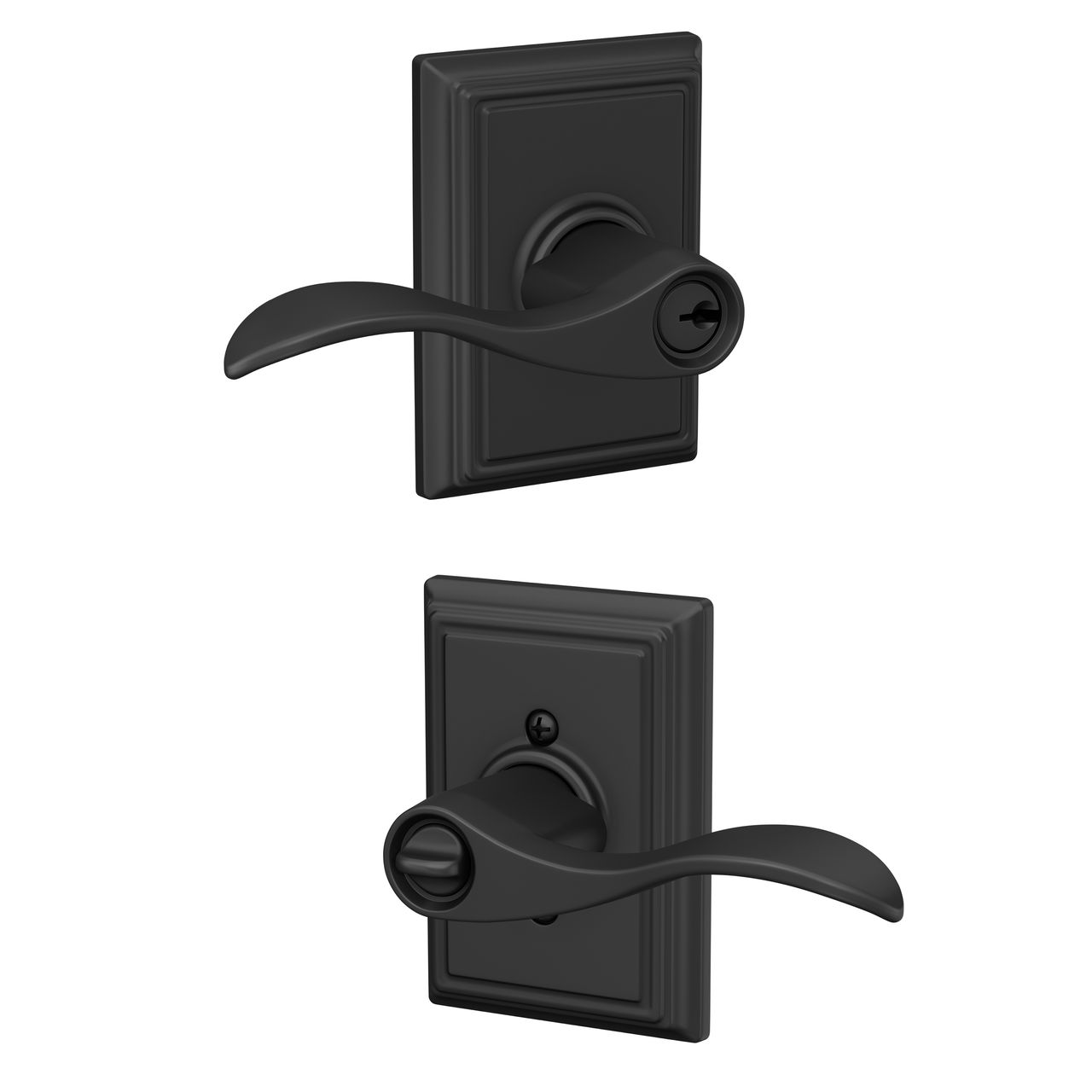 Accent Lever Keyed Entry Lock
