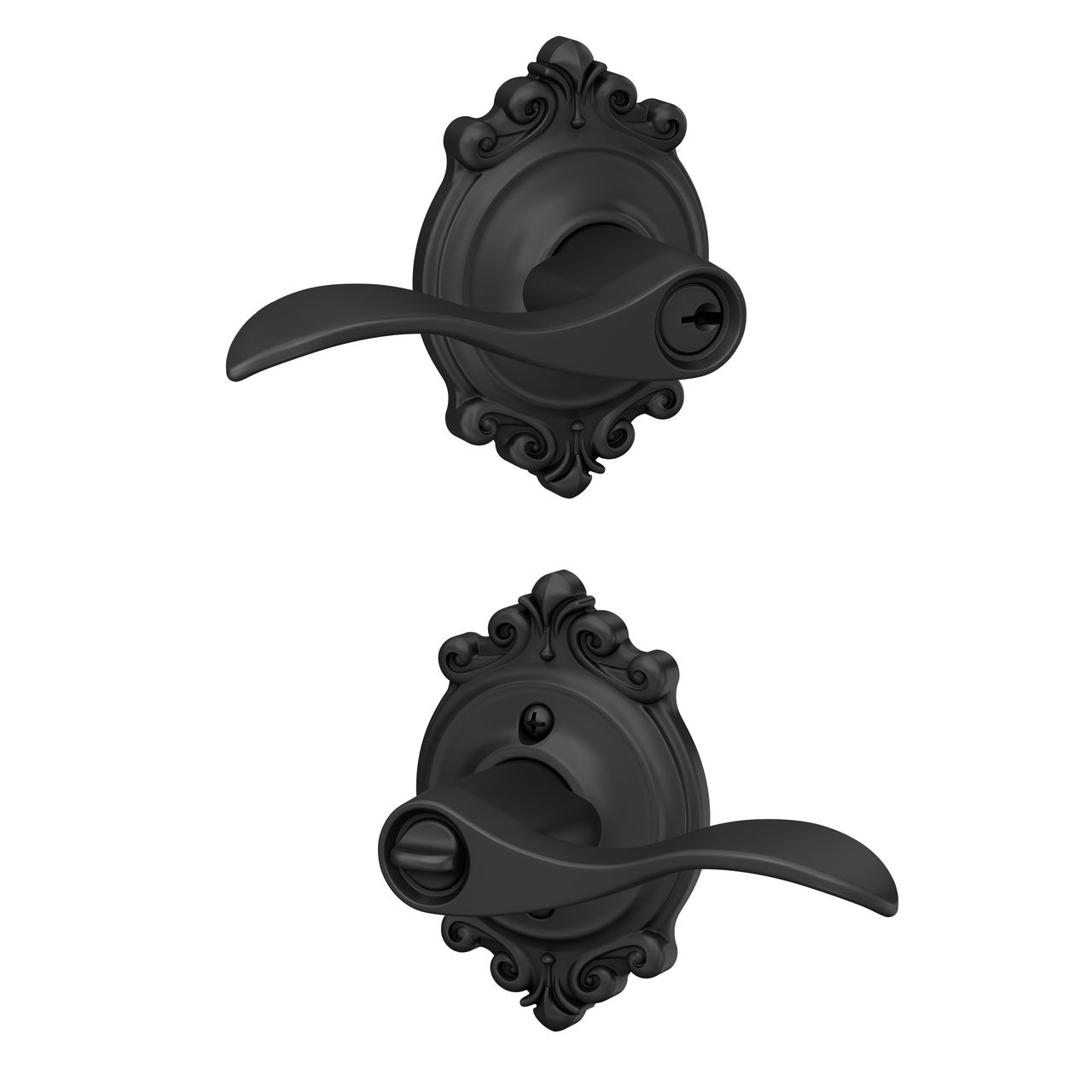 Accent Lever Keyed Entry Lock