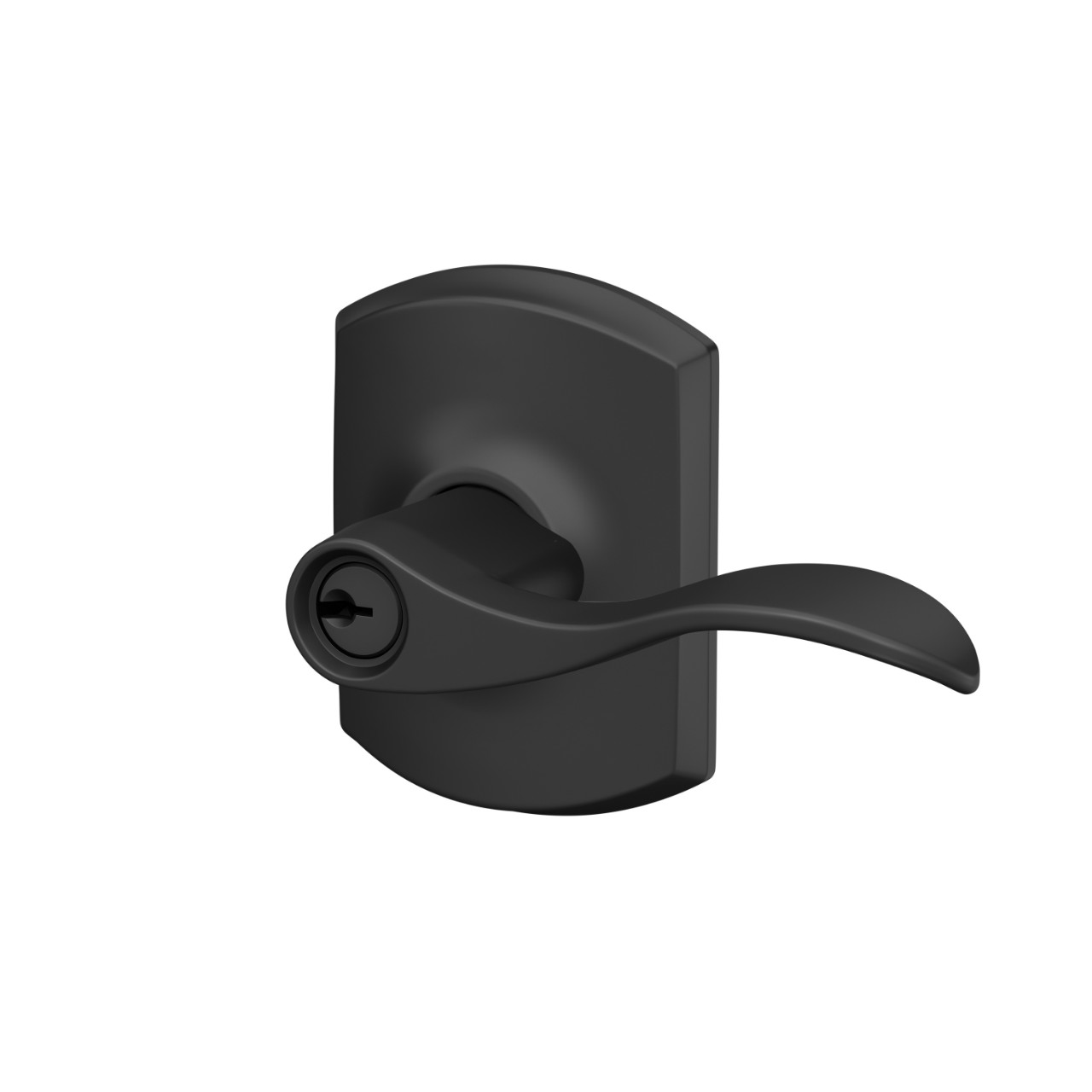 Accent Lever Keyed Entry Lock