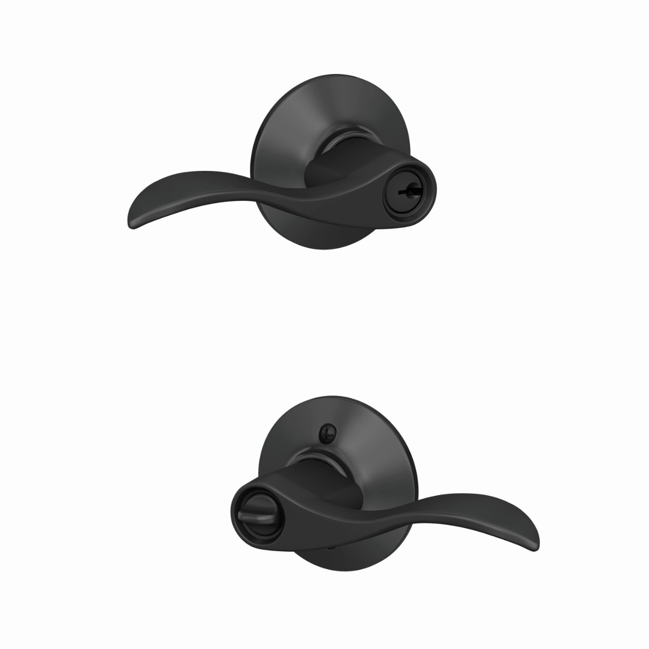 Accent Lever Keyed Entry Lock