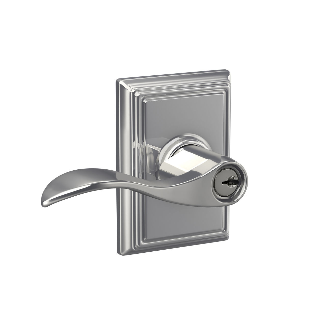 Accent Lever Keyed Entry Lock