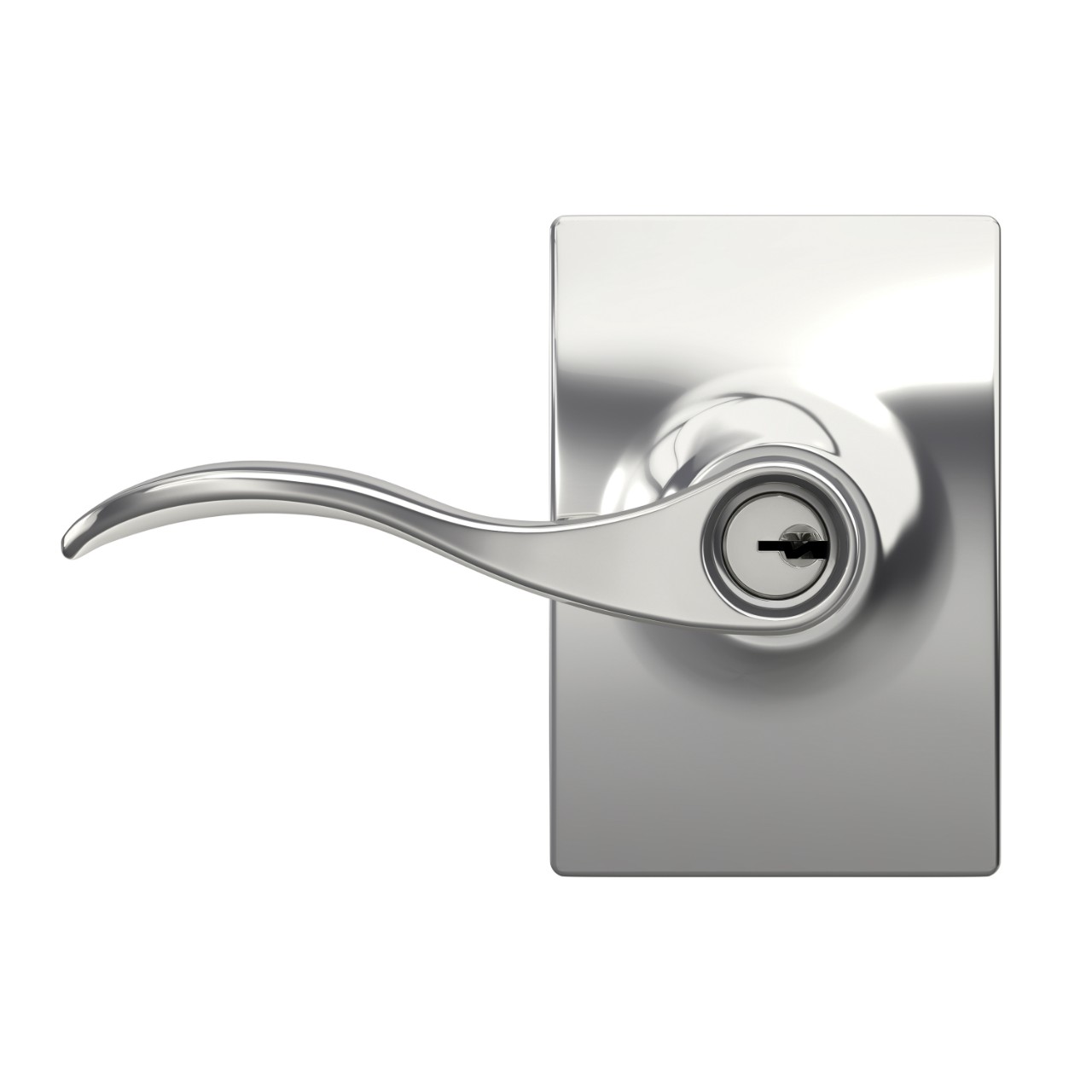 Accent Lever Keyed Entry Lock