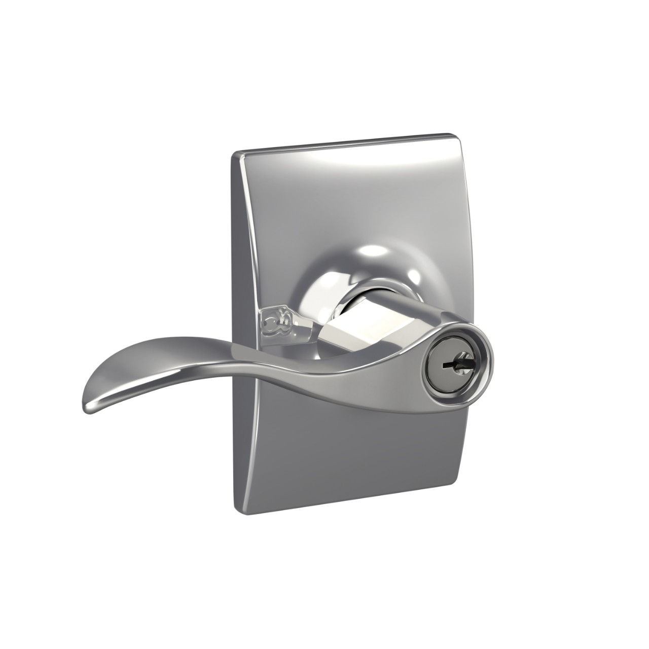 Accent Lever Keyed Entry Lock