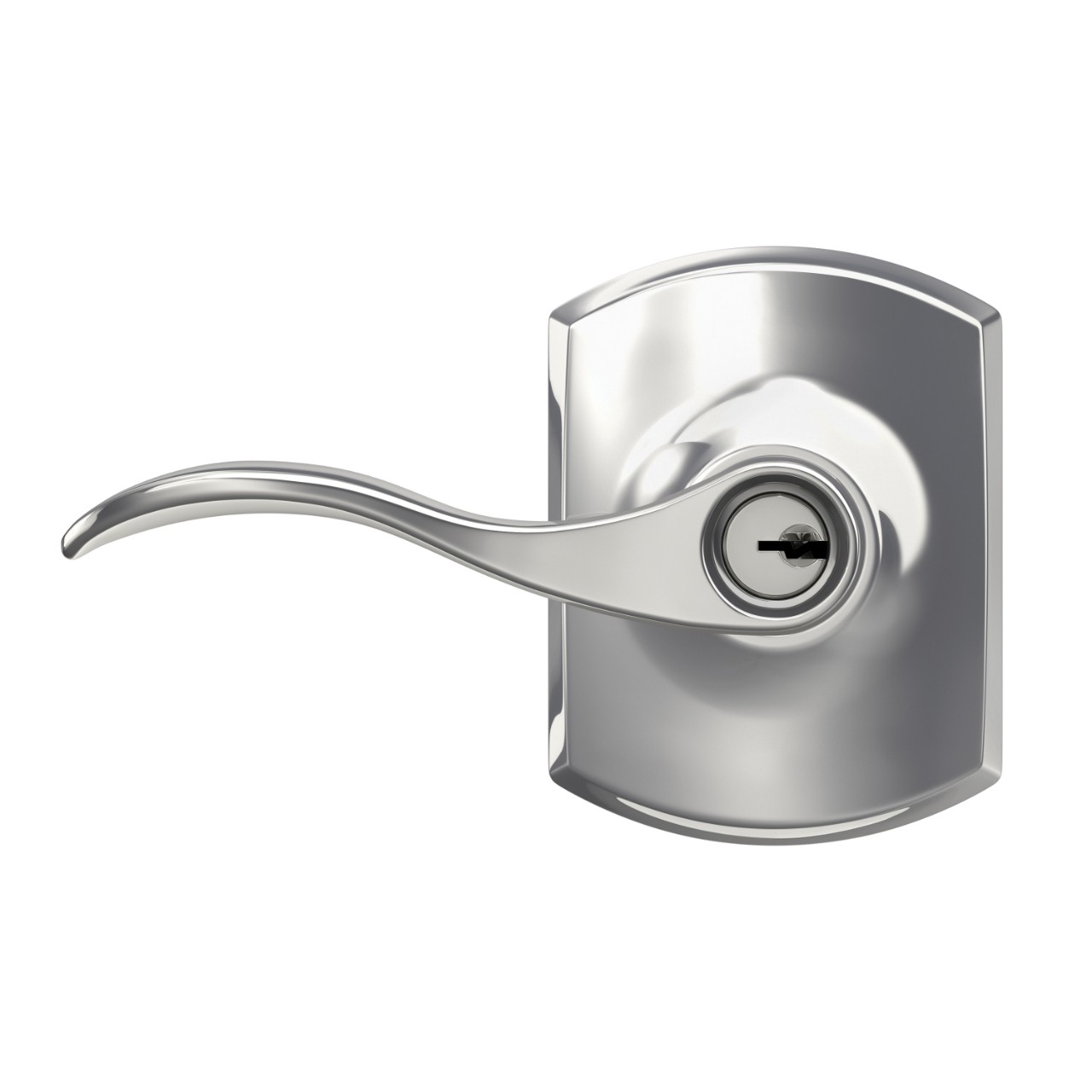 Accent Lever Keyed Entry Lock