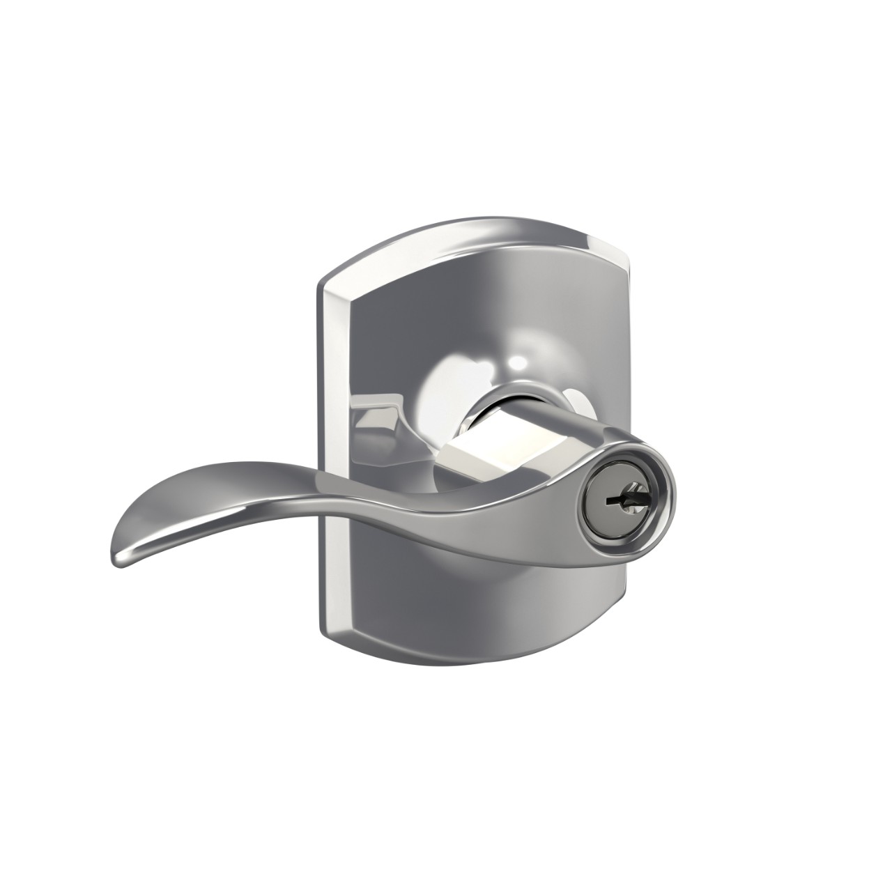Accent Lever Keyed Entry Lock