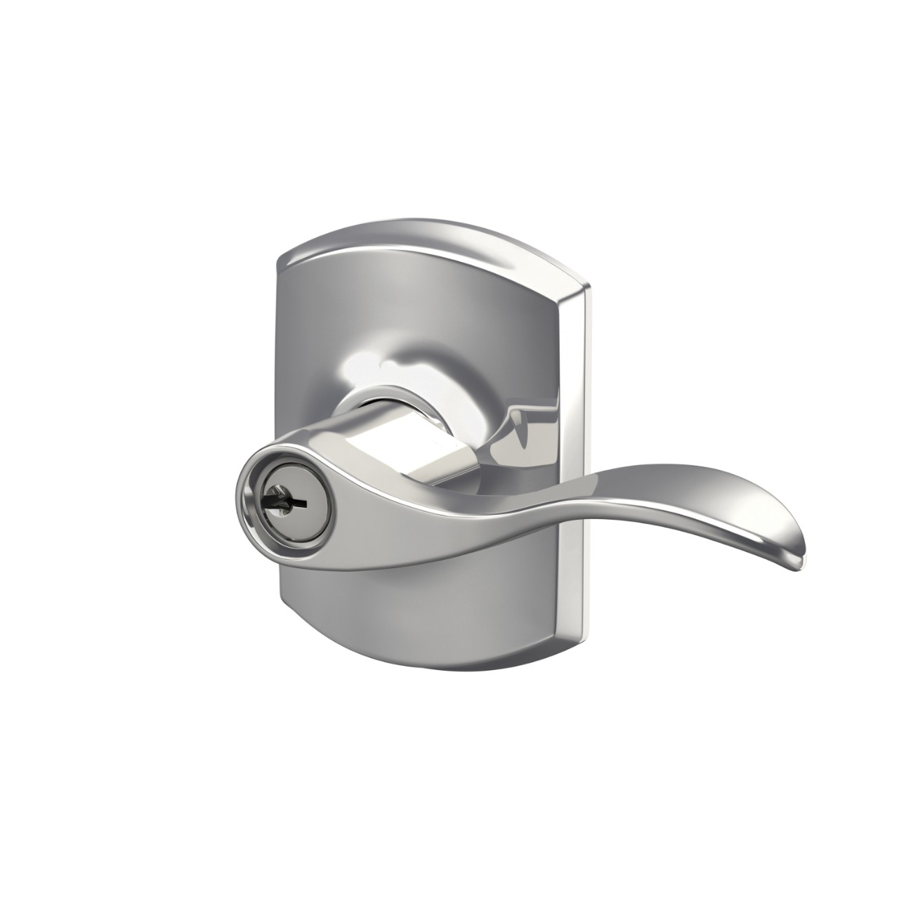 Accent Lever Keyed Entry Lock