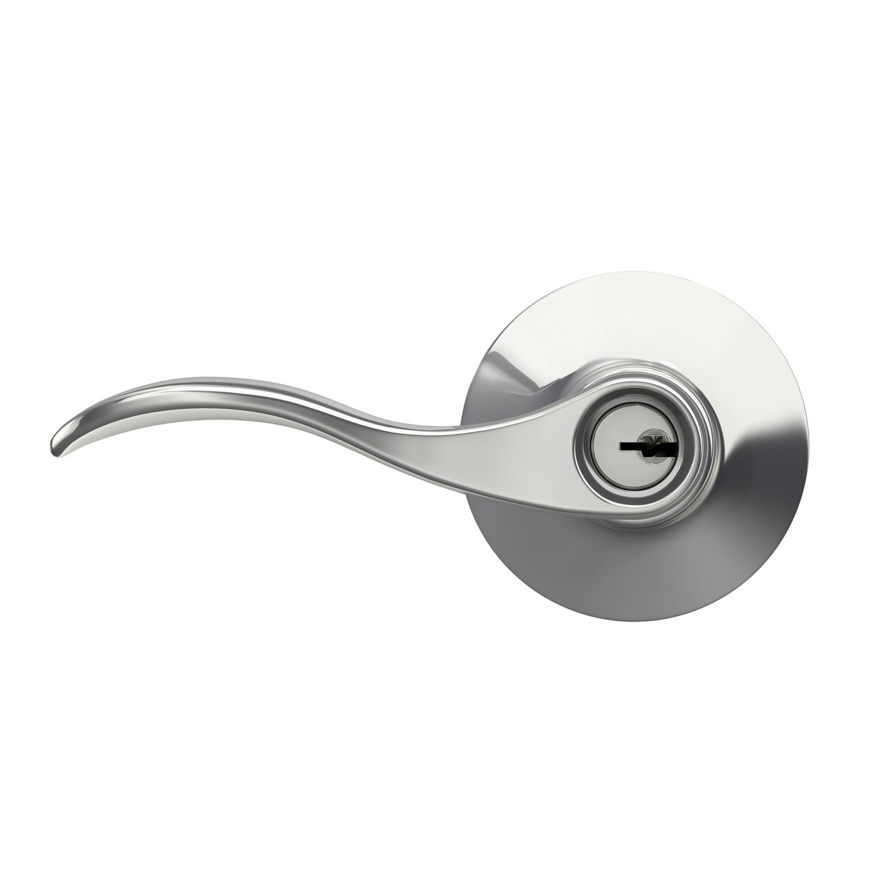 Accent Lever Keyed Entry Lock