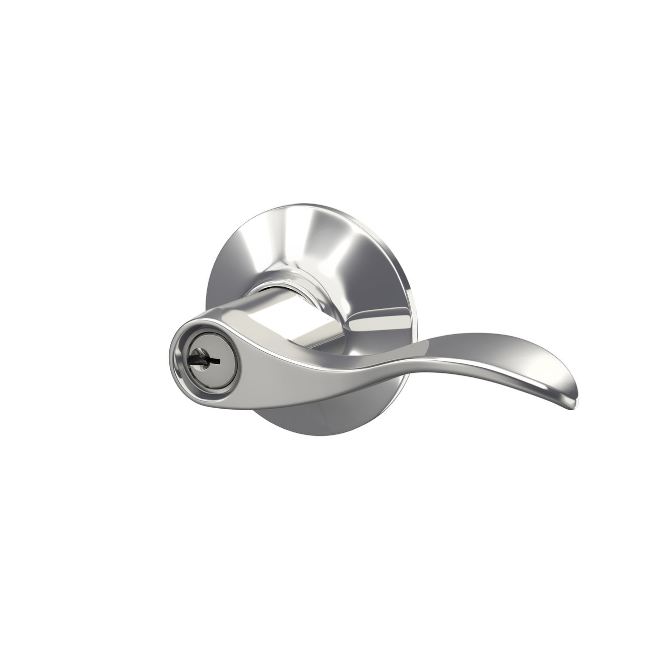 Accent Lever Keyed Entry Lock