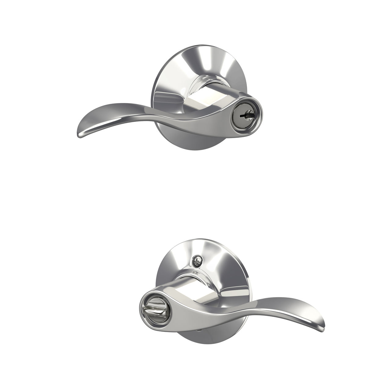 Accent Lever Keyed Entry Lock