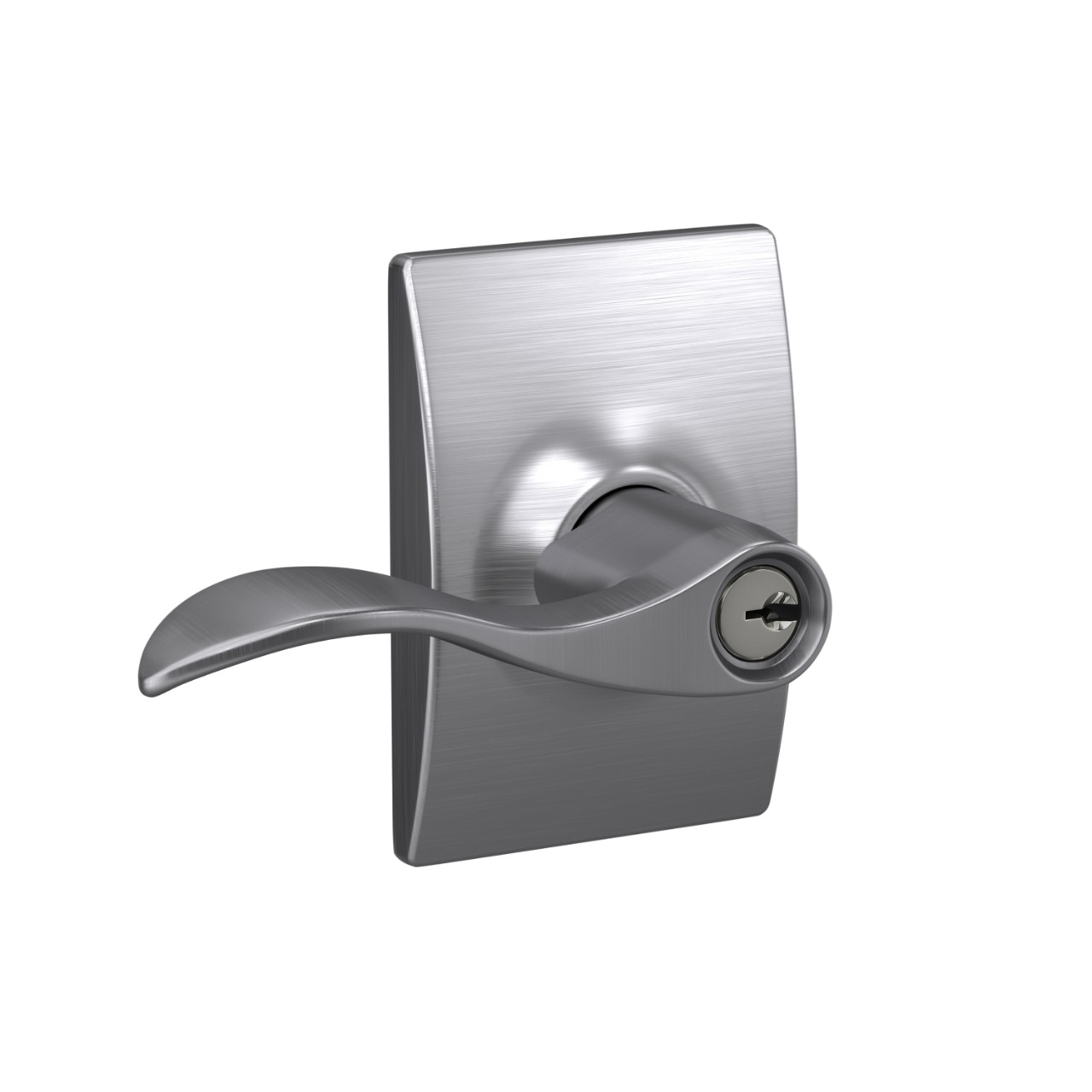 Accent Lever Keyed Entry Lock