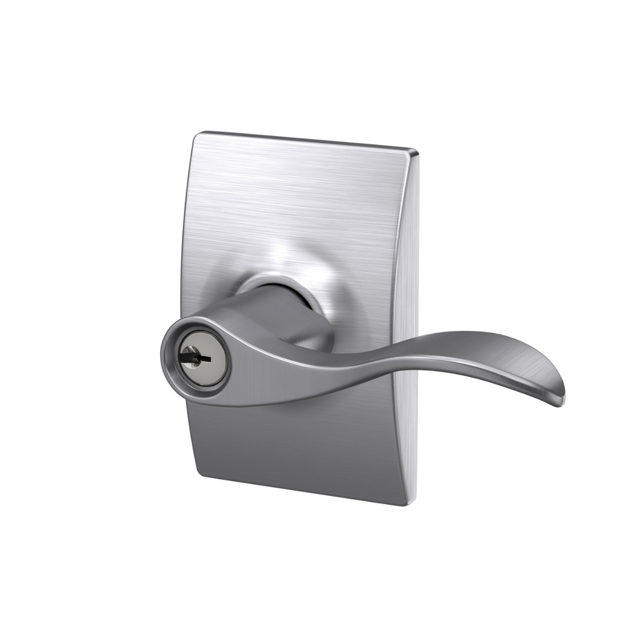 Accent Lever Keyed Entry Lock