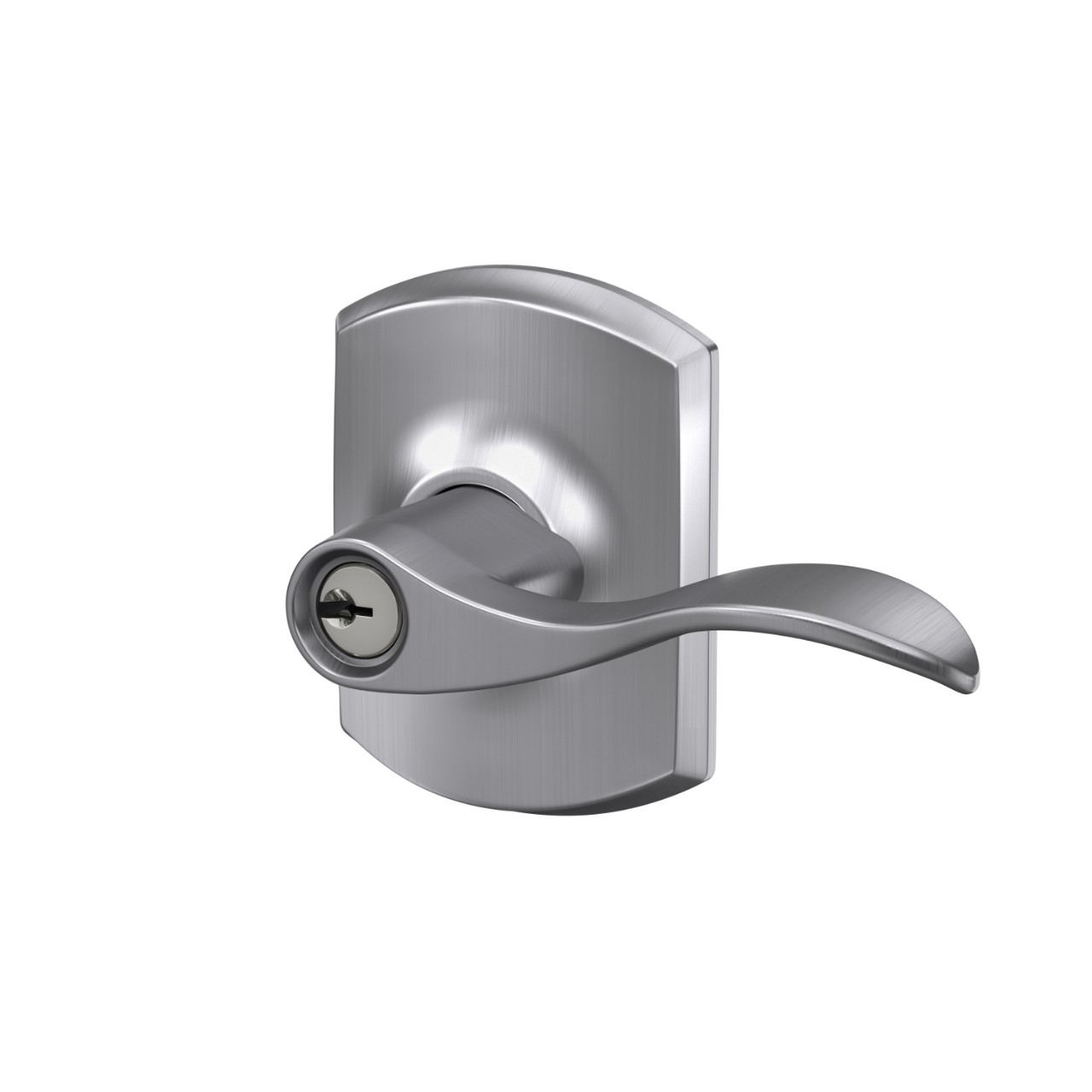 Accent Lever Keyed Entry Lock