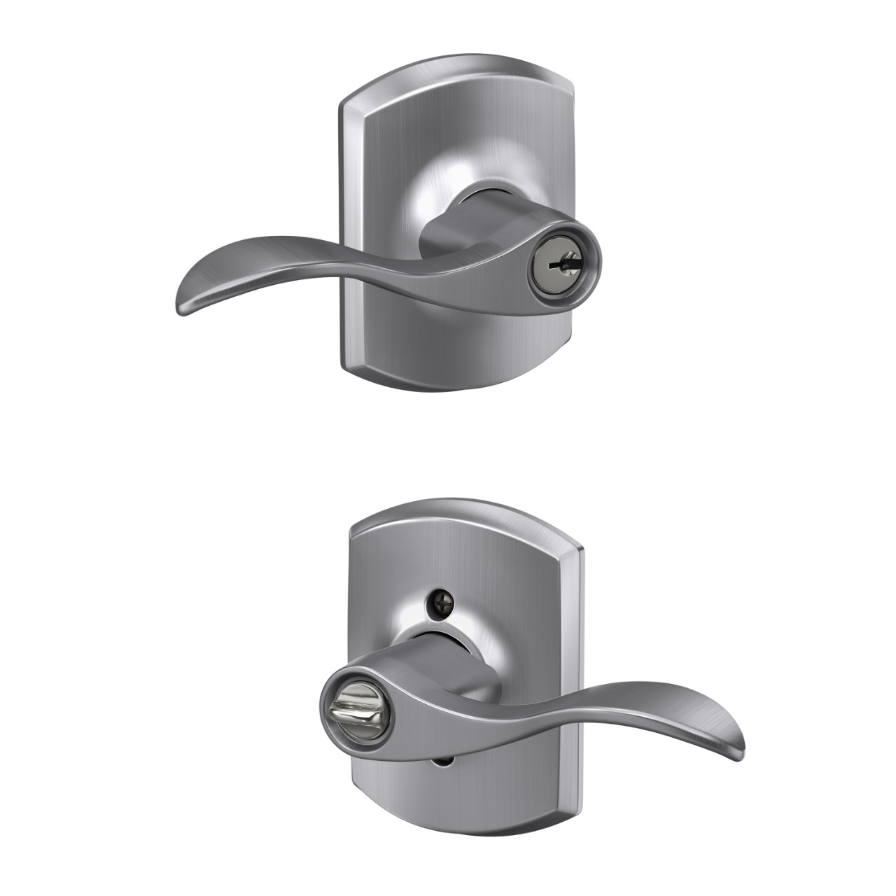 Accent Lever Keyed Entry Lock