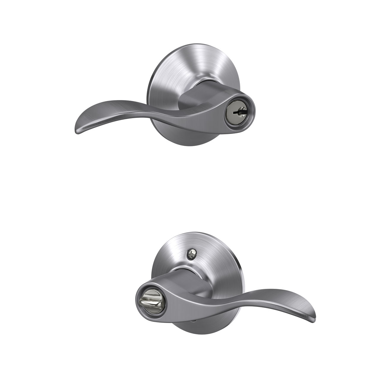 Accent Lever Keyed Entry Lock