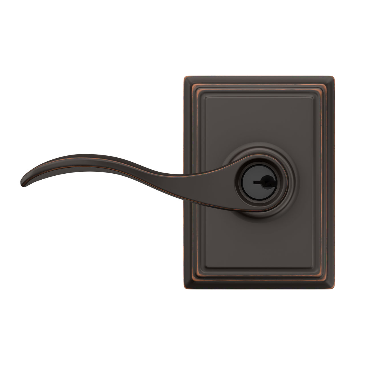 Accent Lever Keyed Entry Lock