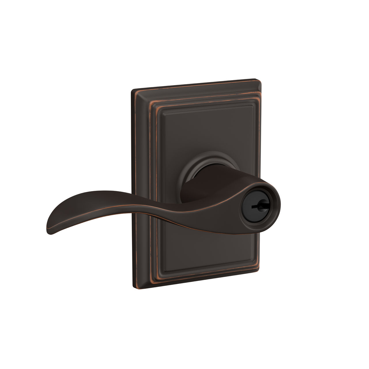 Accent Lever Keyed Entry Lock