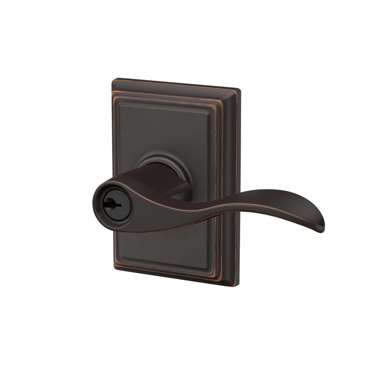 Accent Lever Keyed Entry Lock