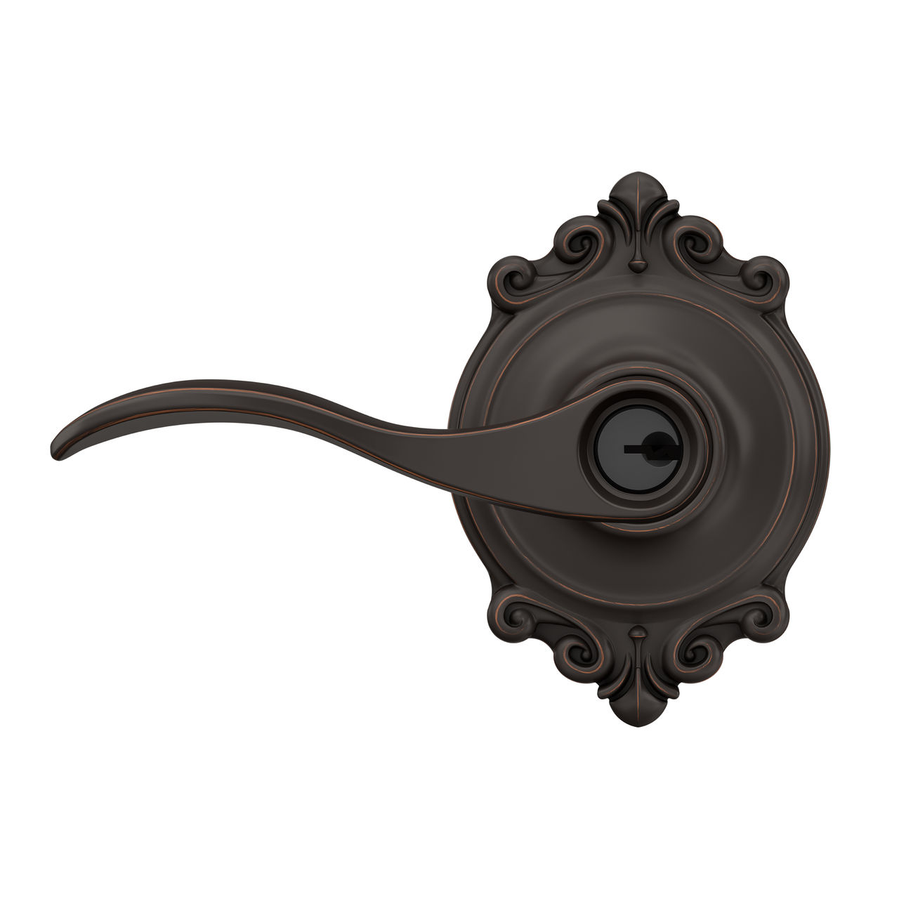 Accent Lever Keyed Entry Lock