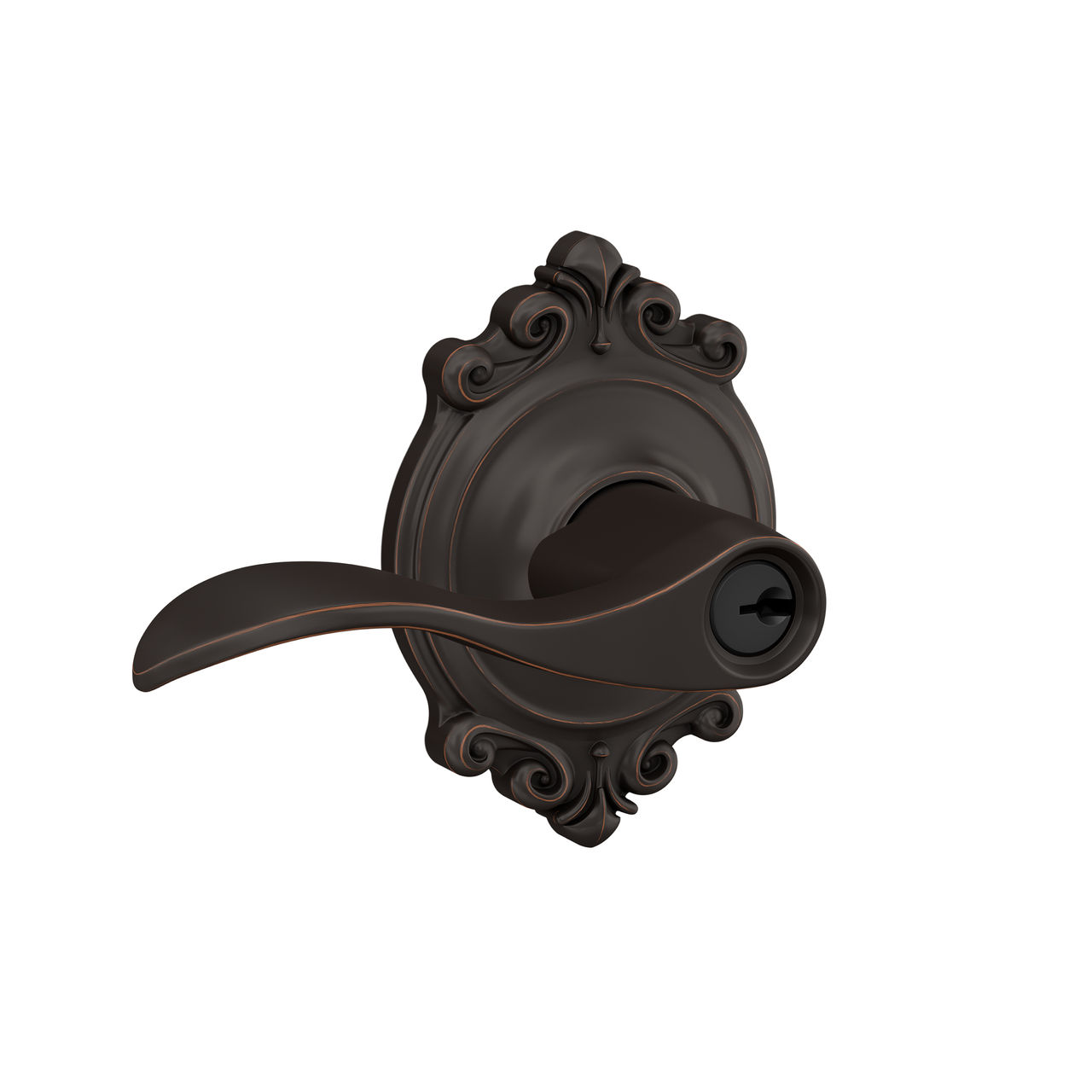 Accent Lever Keyed Entry Lock