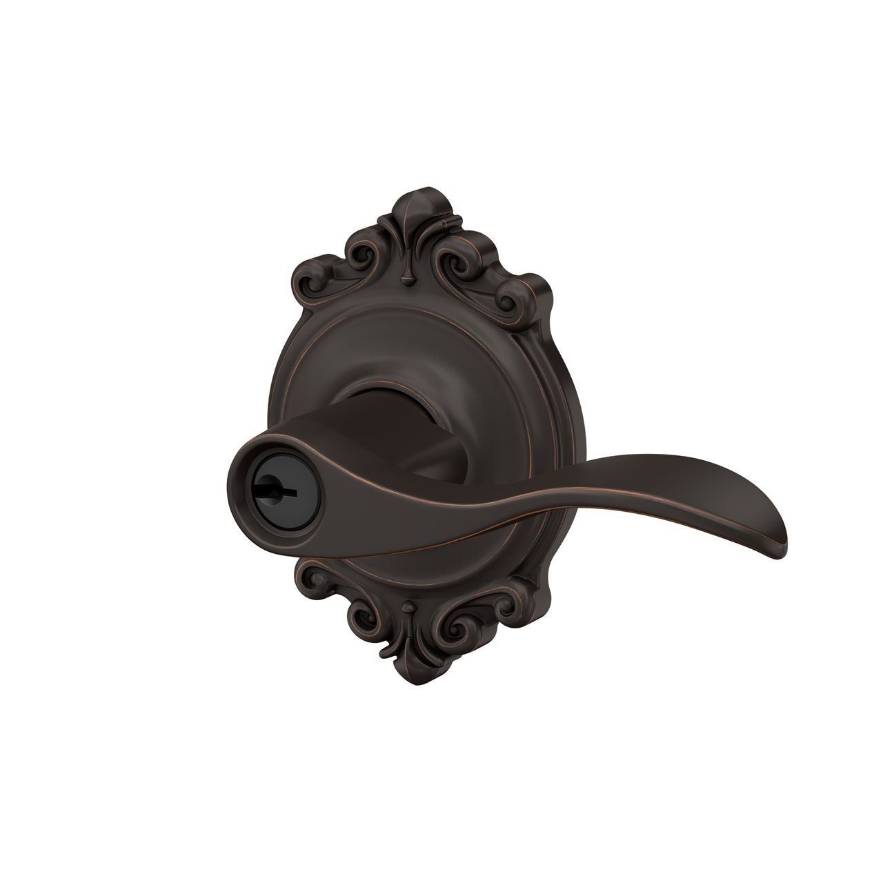 Accent Lever Keyed Entry Lock