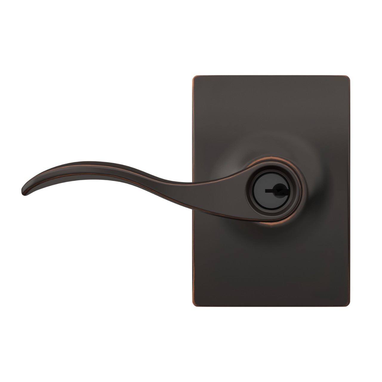 Accent Lever Keyed Entry Lock