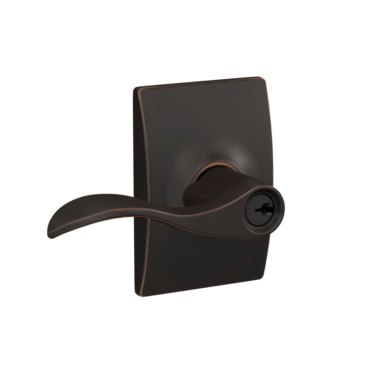 Accent Lever Keyed Entry Lock