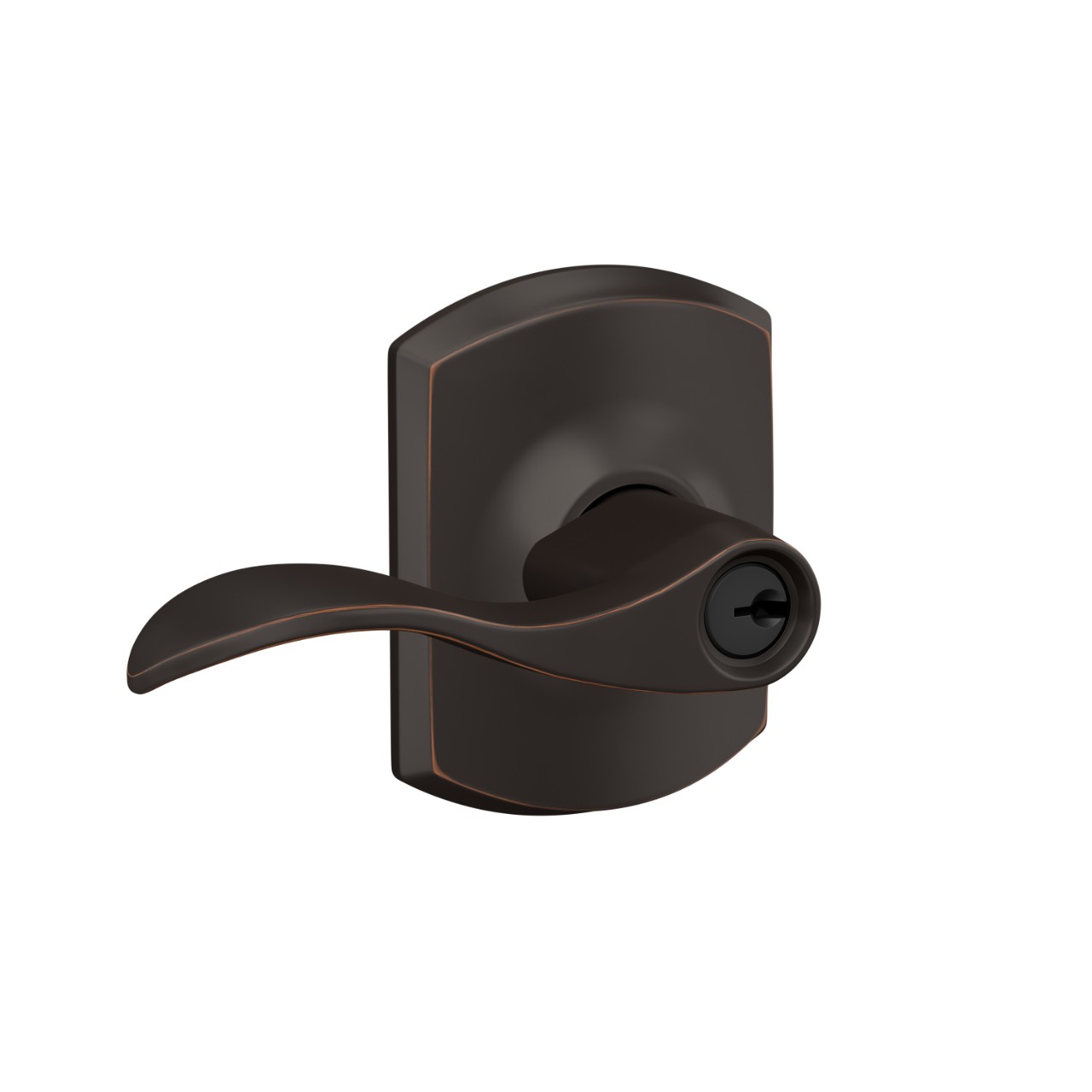 Accent Lever Keyed Entry Lock
